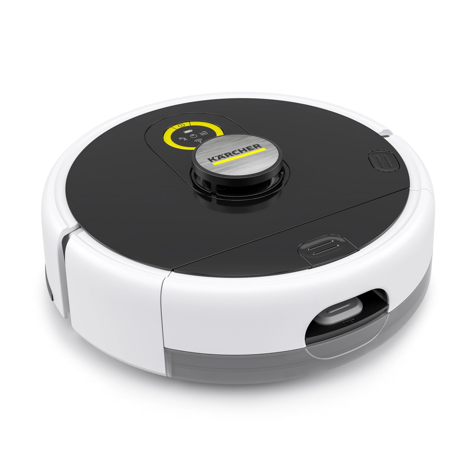 Kärcher RCF 3 Robot Lavapavimenti, Controllo tramite smart app, Sistema di navigazione laser LiDAR, Mappatura, Rilevamento di stanze e ostacoli, 120 minuti di Autonomia, Per tutti i tipi di Pavimento