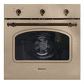 Candy Classic Forno Elettrico da Incasso Ventilato, 65 Litri, Classe A+, Funzione Pizza, 8 Programmi di Cottura con Funzione Cook Light, Design Rustico, 59,5 x 59,5 x 56,8 cm, Color Avena - FCC603NAV