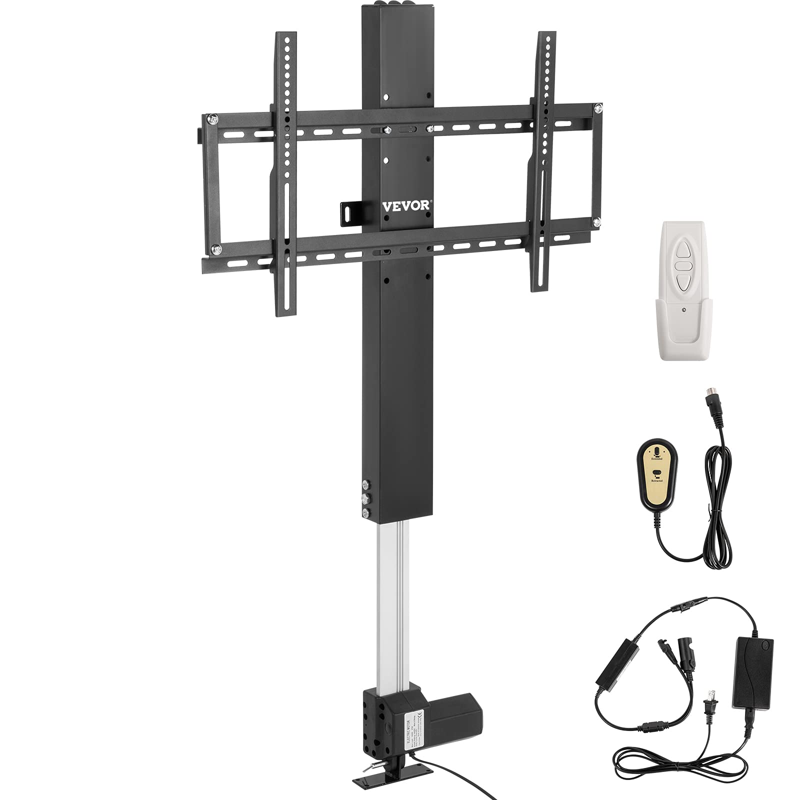 VEVOR Supporto TV Motorizzato a Schermo LCD/LED/OLED Gamma Regolabile 107,4-187,4 cm, Supporto TV Motorizzato Adatto per Ascensore TV max. 60 pollici