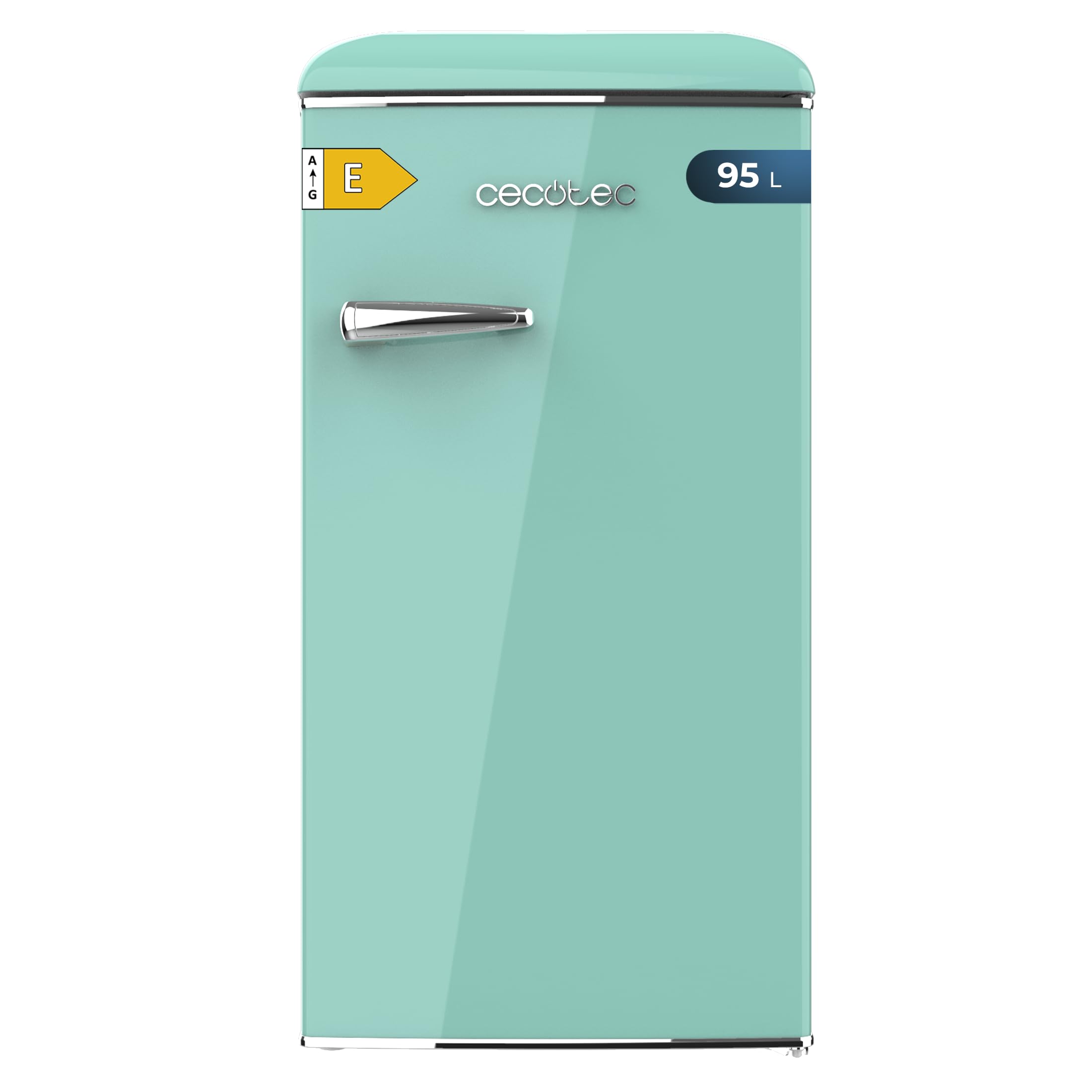 Cecotec Mini Frigorifero Retro Bolero CoolMarket TT Origin 103 Verde E. Mini Frigorifero Retro Verde, 89,3cm di Altezza e 48,7cm di Larghezza, Capacità 95L e Classe E
