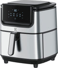Electrolux E6Af1-6St Explore 6 Friggitrice Ad Aria, 8 Programmi Di Cucina Preimpostati Per Cucina Sana, Potenza 1800W, Argento Nero, ‎43 x 42.5 x 42.5 cm 7.3 Kg