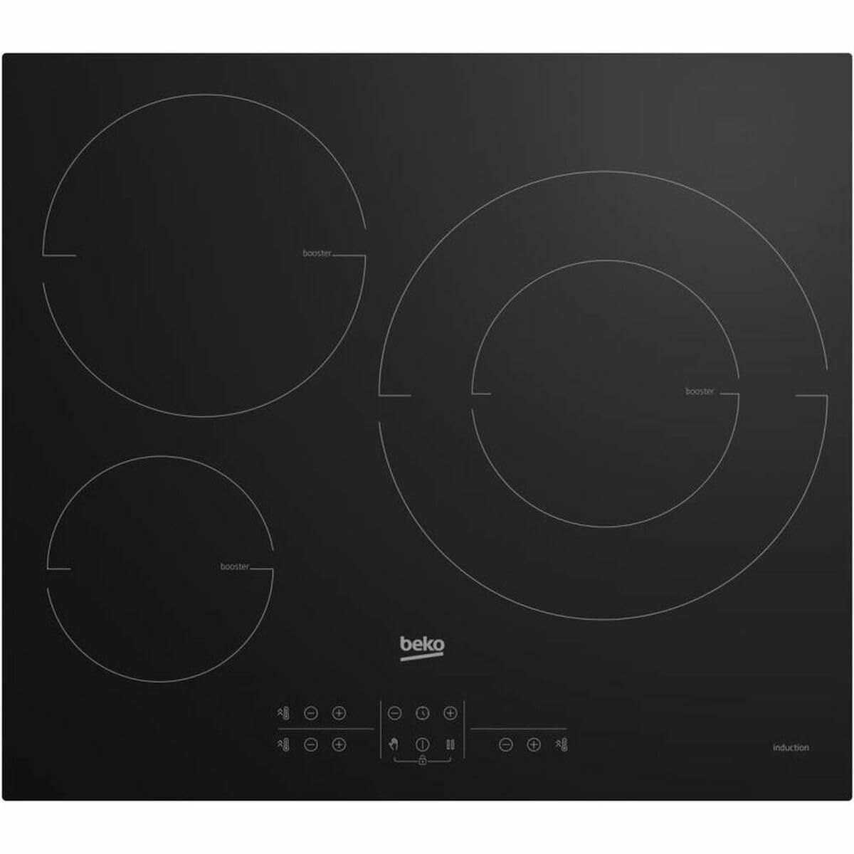 Beko HII63205MT - sopra a induzione, Colore: Nero, Standard