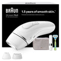 Braun Silk·expert Pro 3 Epilatore Luce Pulsata, Depilatore Corpo Donna, Alternativa All’Epilazione Laser Peli Donna, Epilazione a Casa, Con Custodia, Rasoio Venus, 2 Testine, Idea Regalo, PL3136