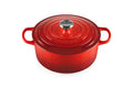 Le Creuset Cocotte rotonda Evolution in ghisa vetrificata con Coperchio, diameter 26 cm, Ciliegia, 21177260602430