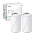 TP-Link WiFi 7 Deco BE85(2-pack) Router Mesh WiFi, BE19000Mbps Tri-Band, Canali 320 MHz, Porta 10Gbps Combinata Ethernet/Fibra, Ripetitore, Alexa, Funziona con Qualsiasi ISP e Modem, 2 Pacchi