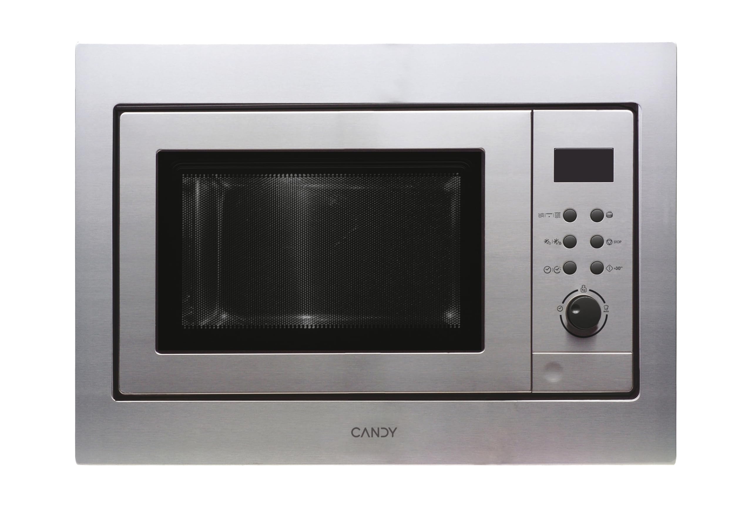 Candy MIC211EX Forno a Microonde da Incasso con Grill, 21 Litri, 800W, Display Digitale, 8 Livelli di Potenza, 59.5x32.4x38.2 cm , Acciaio inox Anti-Impronte