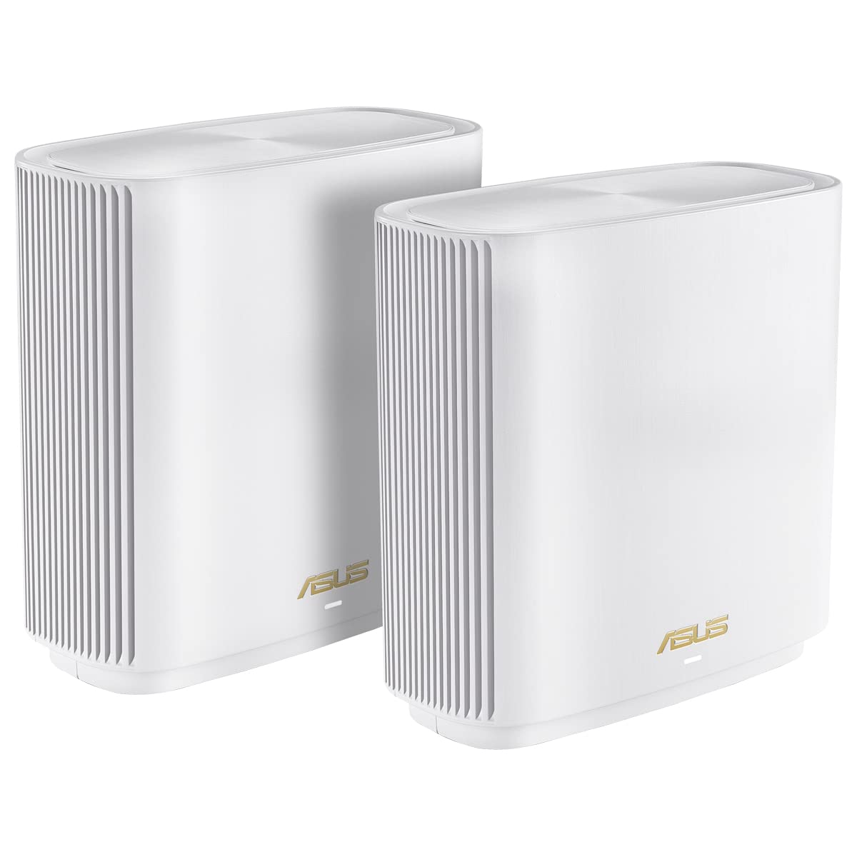ASUS ZenWiFi XT9 2 Pack, AX7800 Tri-band Whole House WiFi 6 Mesh System, fino a 530 m2, WiFi a 7,8 Gbps, 3 SSID, sicurezza di rete e controllo genitori, porta 2.5G, colore bianco