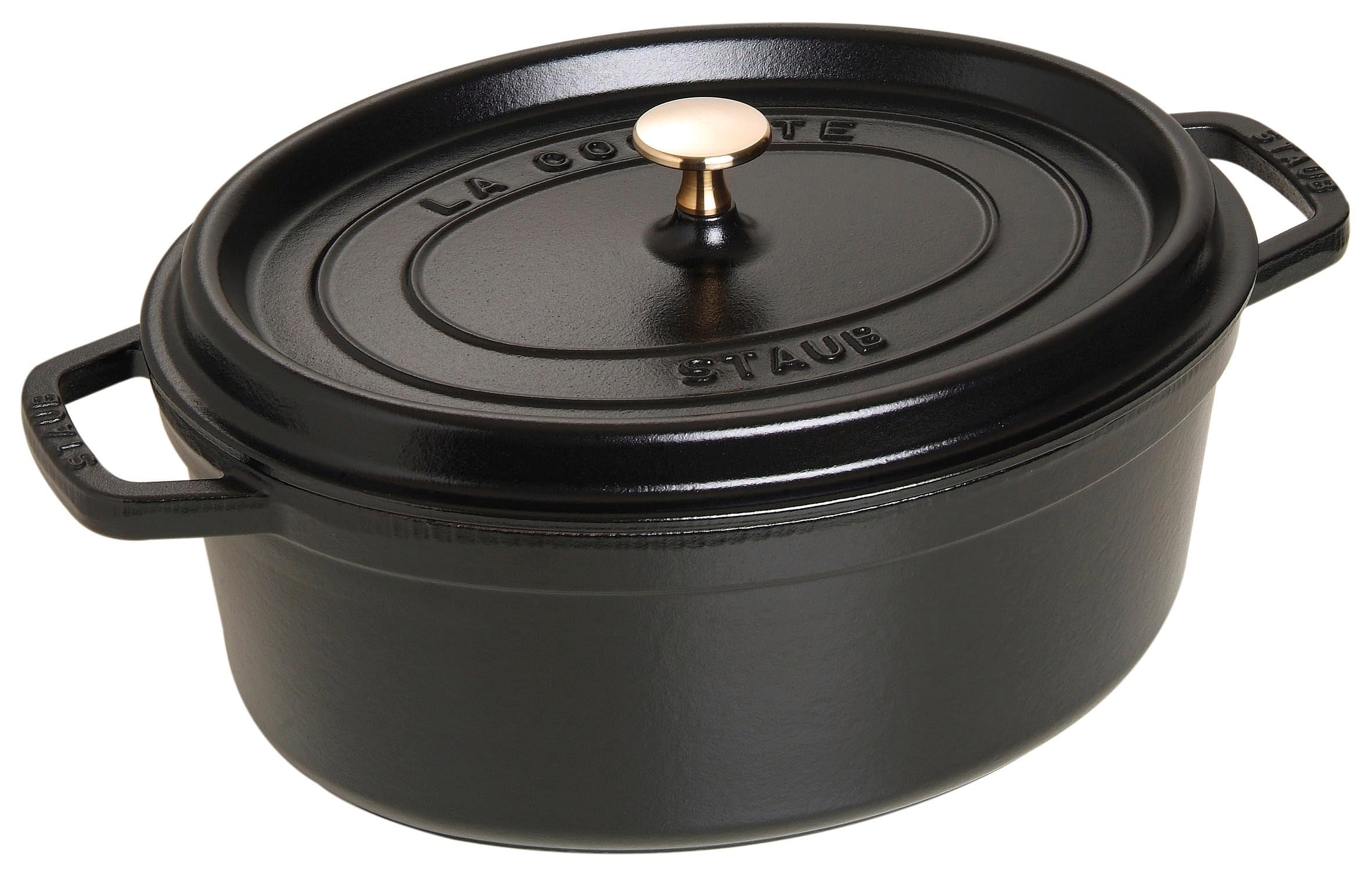 STAUB La Cocotte Casseruola Ovale, Ghisa, Nero, 33 cm