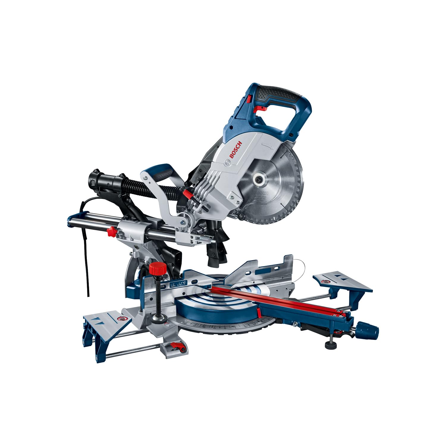 Bosch Professional 0601B19100 Troncatrice Radiale GCM 8 SJL, Ø Lama: 216 mm, Confezione in Cartone, 1600 watts, 220 volts, Blu