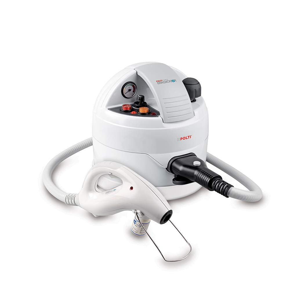 Polti Cimex Eradicator Pulitore a Vapore per la Disinfestazione delle Cimici da Letto, senza Insetticidi, con Vapore Secco Saturo Surriscaldato Fino a 180C°, 2250W, Acciaio Inossidabile, Bianco