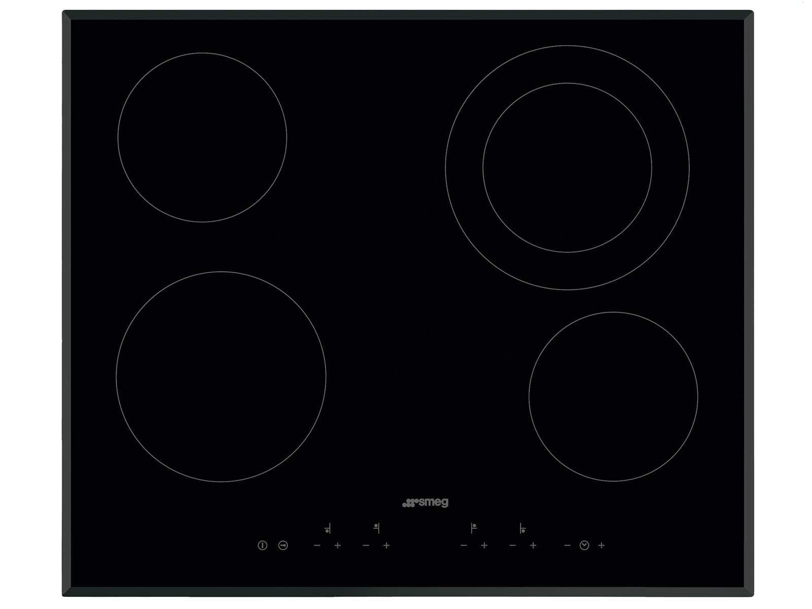 SMEG SE364ETBM, Piano cottura in vetroceramica CLASSICA, Black glass