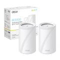 TP-Link WiFi 7 Deco BE65(2-pack) Router Mesh WiFi, BE 9214Mbps Tri-Band, Canali 320 MHz, Porta Ethernet da 2,5 Gbps, Alexa, Funziona con Qualsiasi ISP e Modem, 2 Pezzi