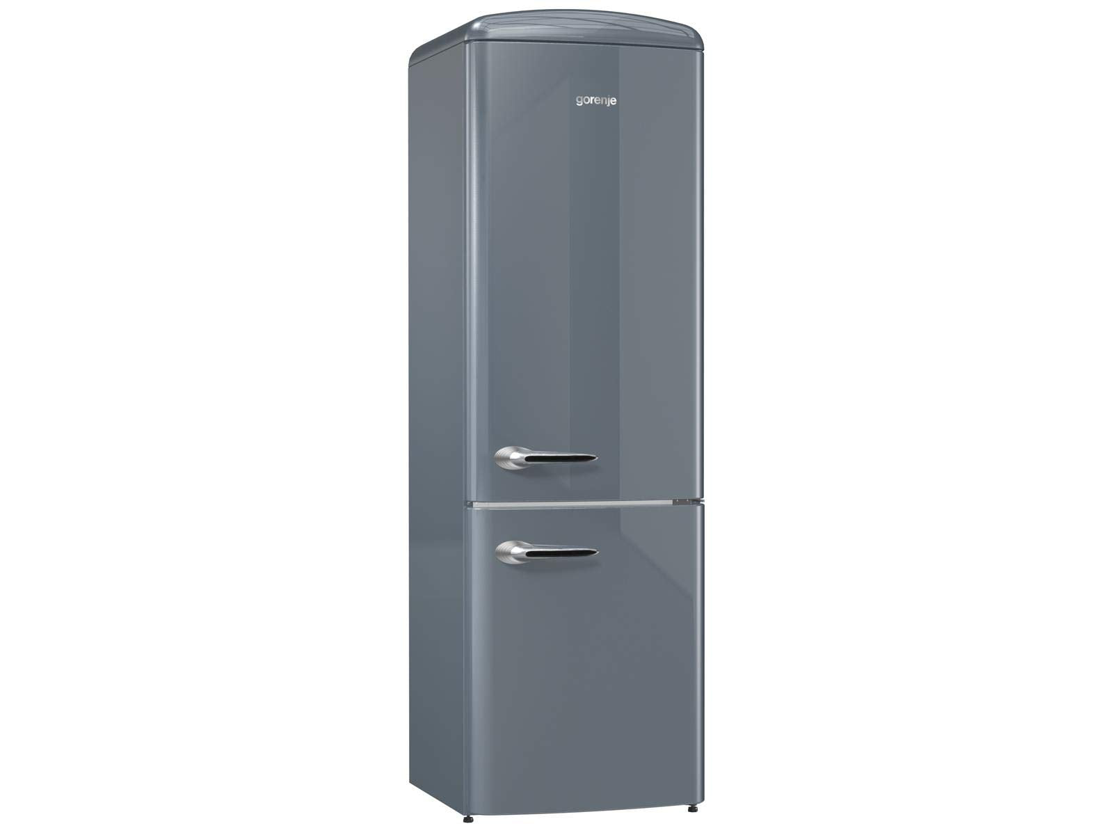 Gorenje ORK 193 X Frigorifero congelatore/A+++ / Altezza 194 cm/Raffreddamento : 227 L/Congelatore/Argento/FrostLess/CrispZone/Auto Vintage/Retro Collection